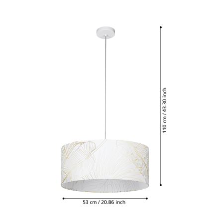 Eglo - Κρεμαστό φωτιστικό οροφής 1xE27/40W/230V