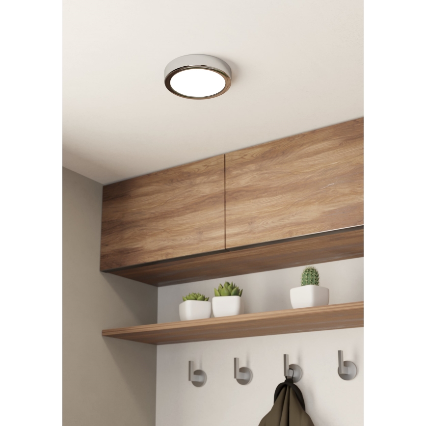 Eglo - Φωτιστικό οροφής μπάνιου LED LED/11W/230V IP44 γυαλιστερό χρώμιο