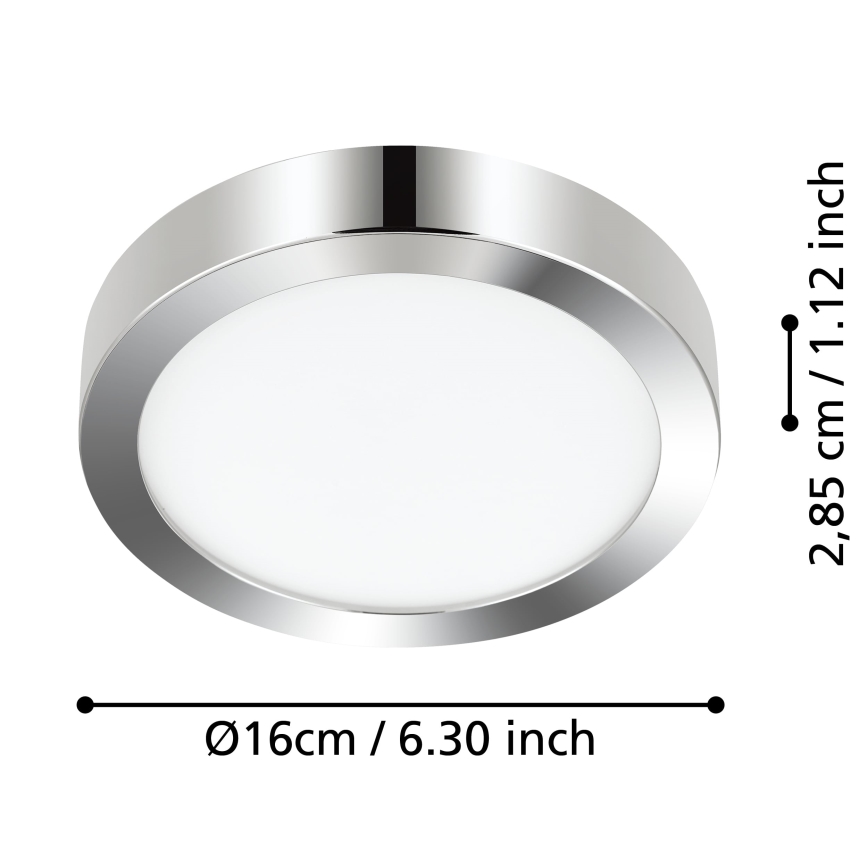Eglo - Φωτιστικό οροφής μπάνιου LED LED/11W/230V IP44 γυαλιστερό χρώμιο