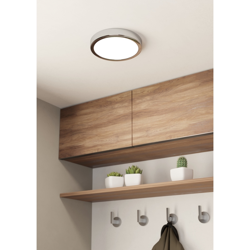Eglo - Φωτιστικό οροφής μπάνιου LED LED/17W/230V IP44 γυαλιστερό χρώμιο