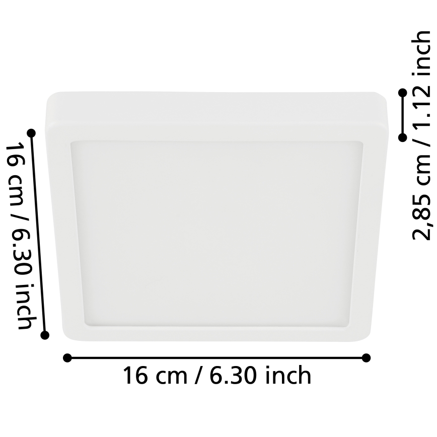 Eglo - Φωτιστικό οροφής μπάνιου LED LED/11W/230V IP44 λευκό