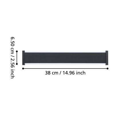 Eglo - Επιτοίχιο φωτιστικό εξωτερικού χώρου LED 2xLED/3,7W/230V 3000K IP55