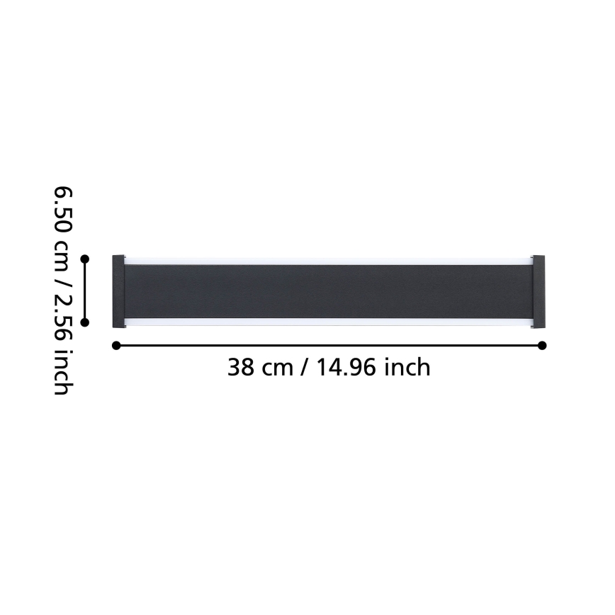 Eglo - Επιτοίχιο φωτιστικό εξωτερικού χώρου LED 2xLED/3,7W/230V 3000K IP55