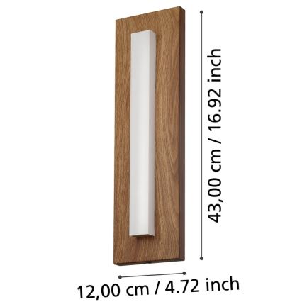 Eglo - Επιτοίχιο φωτιστικό εξωτερικού χώρου LED LED/7W/230V IP44