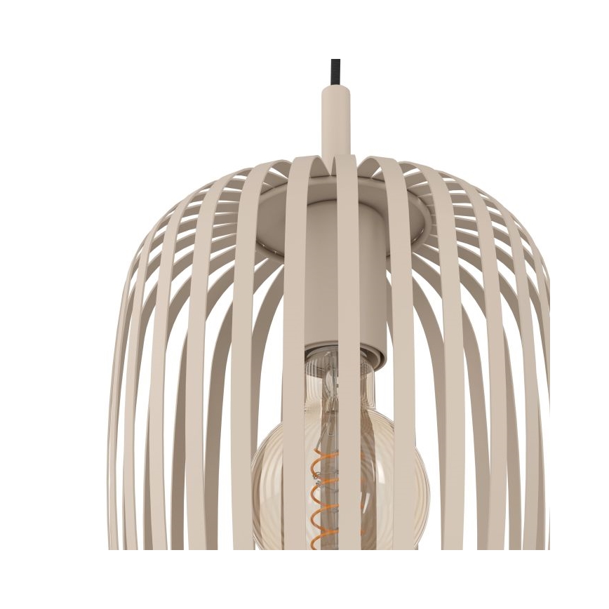 Eglo - Πολύφωτο με συρματόσχοινο 3xE27/40W/230V μπεζ