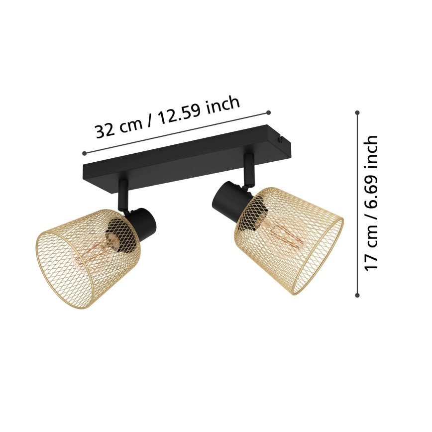 Eglo - Φωτιστικό σποτ 2xE27/40W/230V