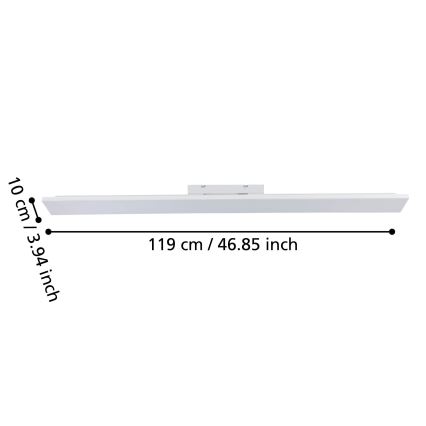 Eglo 900708 - LED φωτιστικό οροφής TURCONA-B LED/21W/230V 3000K 118,7 cm