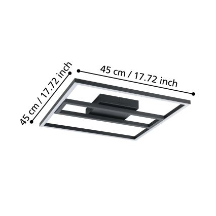 Eglo - LED RGBW Dimmable φωτιστικό οροφής LED/21W/230V