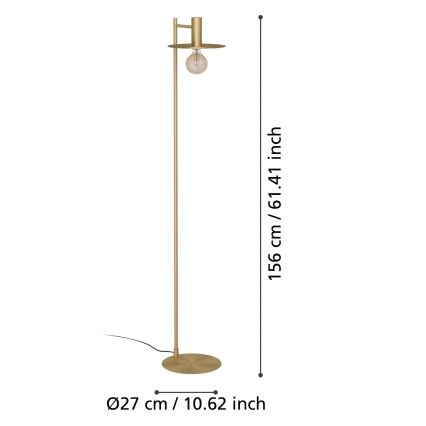 Eglo - Επιδαπέδια λάμπα 1xE27/40W/230V