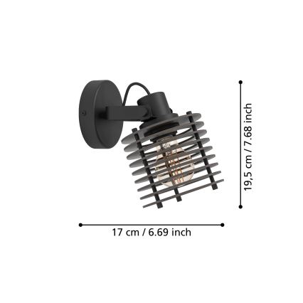 Eglo - Προβολέας τοίχου 1xE27/40W/230V