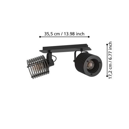 Eglo - Φωτιστικό σποτ 2xE27/40W/230V