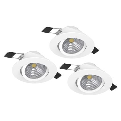 Eglo - ΣΕΤ 3xLED Φωτιστικά ντιμαριζόμενα 3xLED/6W/230V λευκό