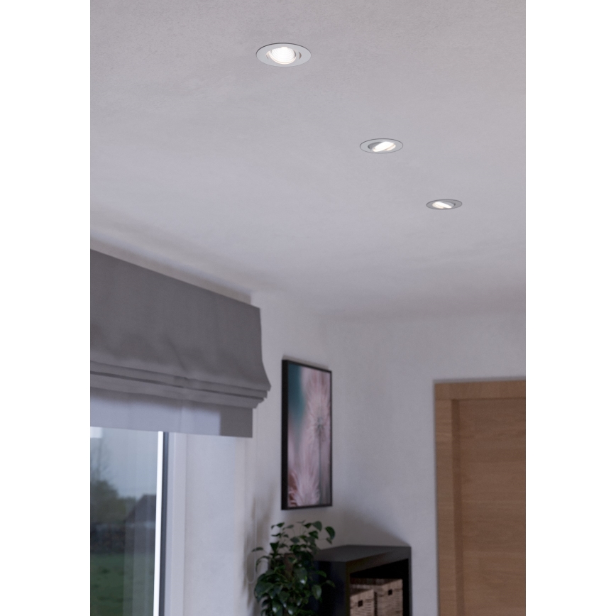Eglo - ΣΕΤ 3xLED Φωτιστικά ντιμαριζόμενα 3xLED/6W/230V λευκό