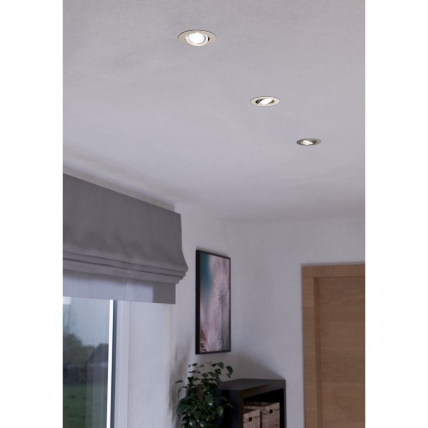 Eglo - ΣΕΤ 3xLED Φωτιστικό dimming 3xLED/6W/230V ματ χρώμιο