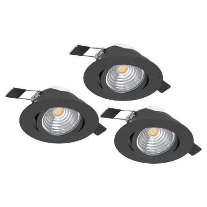 Eglo - ΣΕΤ 3x LED Ρυθμιζόμενο φωτιστικό οροφής SALICETO LED/6W/230V