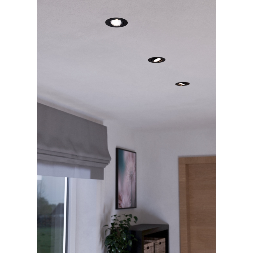 Eglo - ΣΕΤ 3x LED Dimmable χωνευτό φωτιστικό SALICETO LED/6W/230V