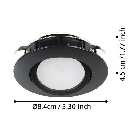 Eglo - LED Dimmable χωνευτό φωτιστικό/5,5W/230V