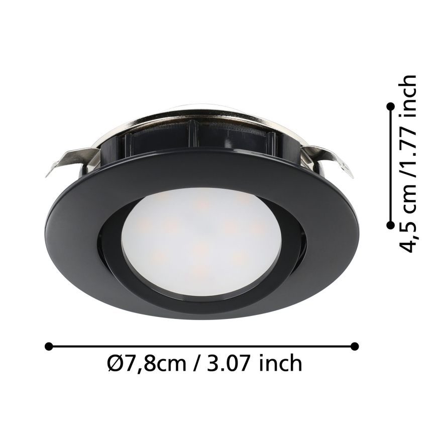 Eglo - ΣΕΤ 3x LED Ρυθμιζόμενο φωτιστικό οροφής PINEDA LED/5,5W/230V