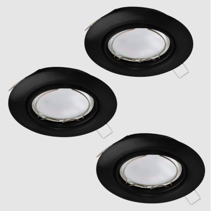 Eglo - ΣΕΤ 3x Χωνευτά Φωτιστικά LED PENETO 1xGU10/4,6W/230V