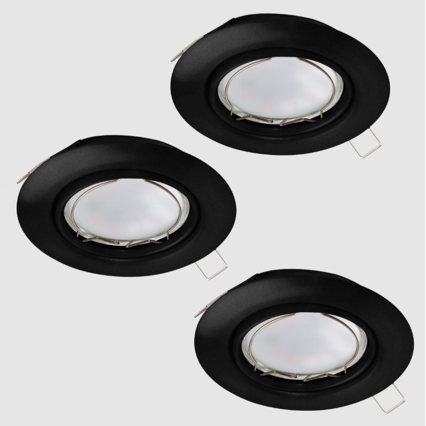 Eglo - ΣΕΤ 3x Χωνευτά Φωτιστικά LED PENETO 1xGU10/4,6W/230V