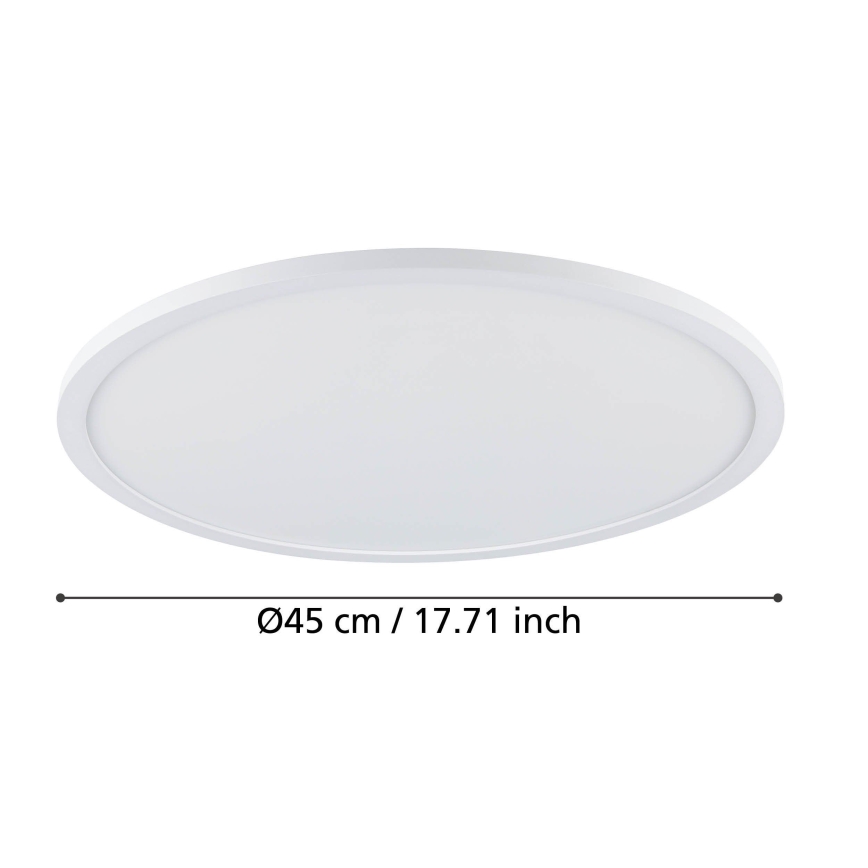 Eglo - LED Dimmable φωτιστικό οροφής LED/33,5W/230V διάμετρος 45 cm λευκό