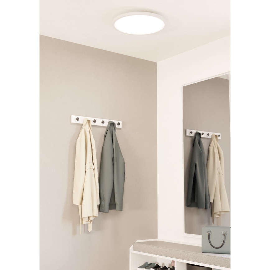 Eglo - LED Ρυθμιζόμενο Φωτιστικό Οροφής LED/33,5W/230V διάμ. 45 εκ. λευκό