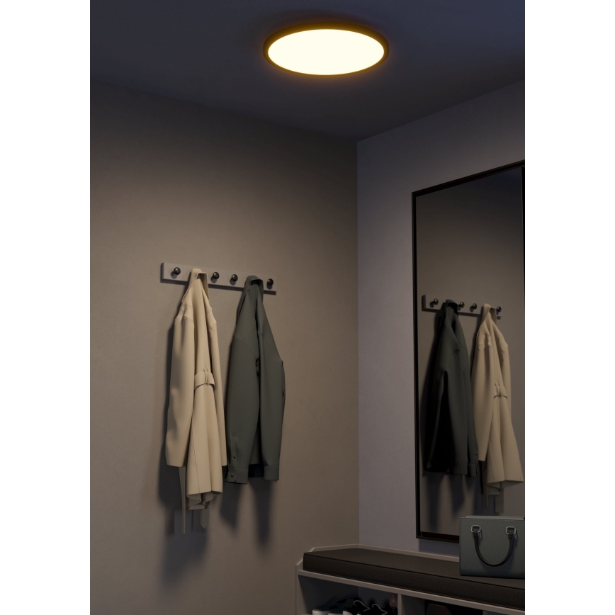 Eglo - LED Dimmable φωτιστικό οροφής LED/33,5W/230V διάμετρος 45 cm μαύρο