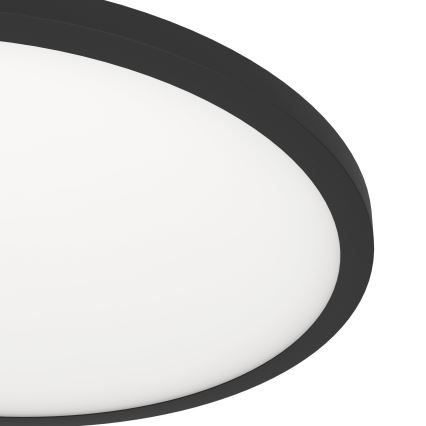Eglo - LED Dimmable φωτιστικό οροφής LED/33,5W/230V διάμετρος 45 cm μαύρο