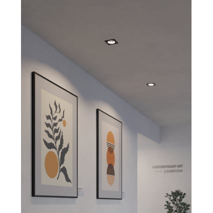 Eglo - LED RGBW Κρεμαστό φωτιστικό οροφής dimming LED/4,7W/230V μαύρο