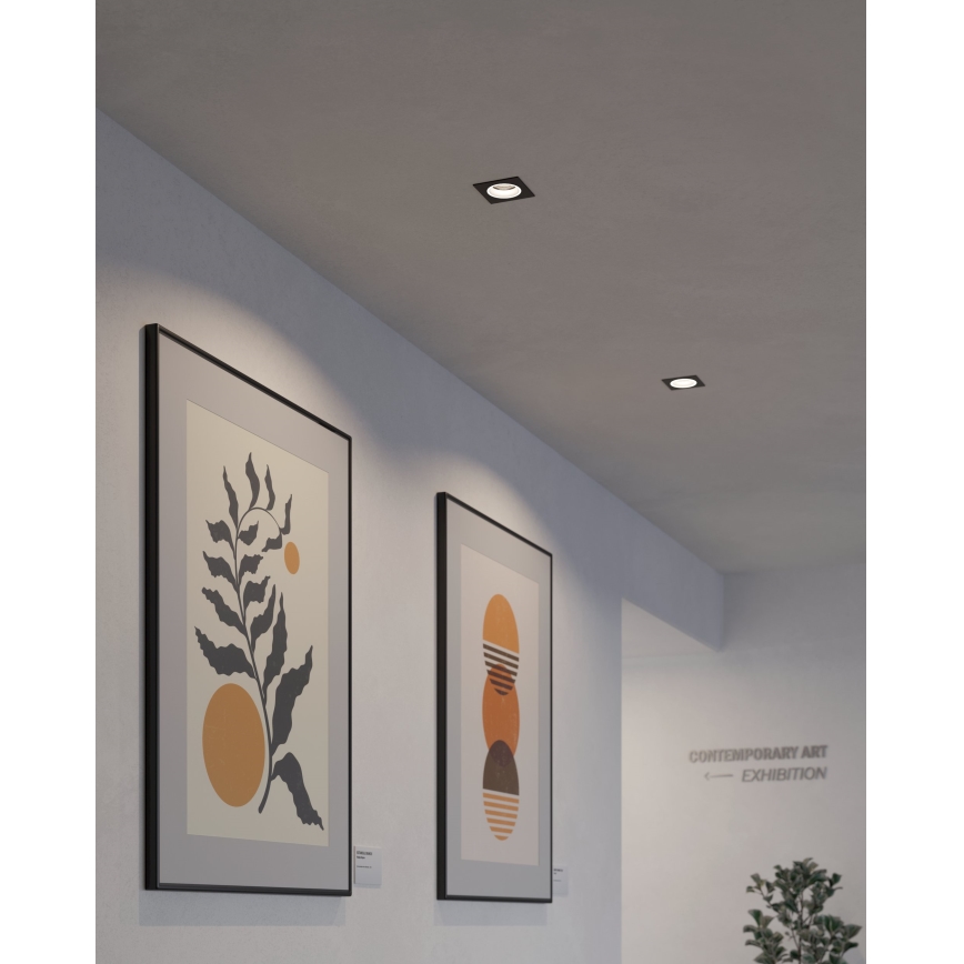 Eglo - LED RGBW Κρεμαστό φωτιστικό οροφής dimming LED/4,7W/230V μαύρο