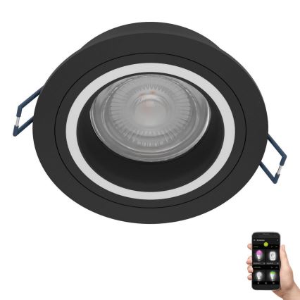 Eglo - LED RGBW Κρεμαστό φωτιστικό οροφής dimming LED/4,7W/230V μαύρο