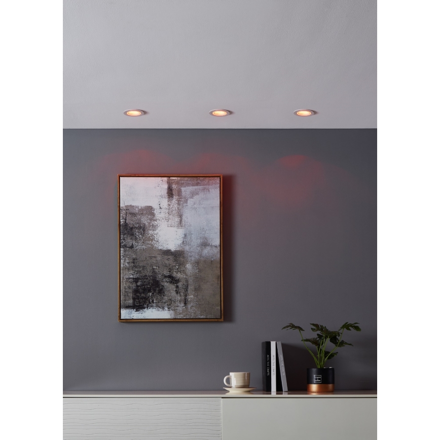 Eglo - LED RGBW Κρεμαστό φωτιστικό οροφής dimming LED/4,7W/230V λευκό