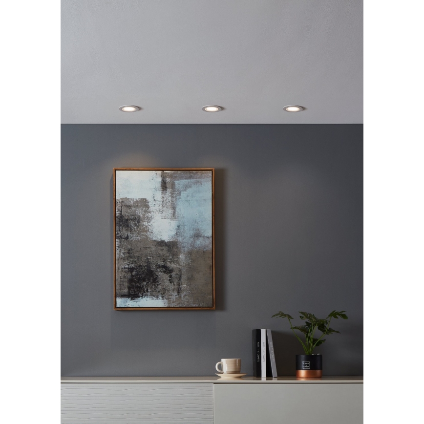 Eglo - LED RGBW Κρεμαστό φωτιστικό οροφής dimming LED/4,7W/230V λευκό