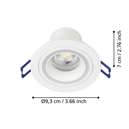 Eglo - LED RGBW Κρεμαστό φωτιστικό οροφής dimming LED/4,7W/230V λευκό