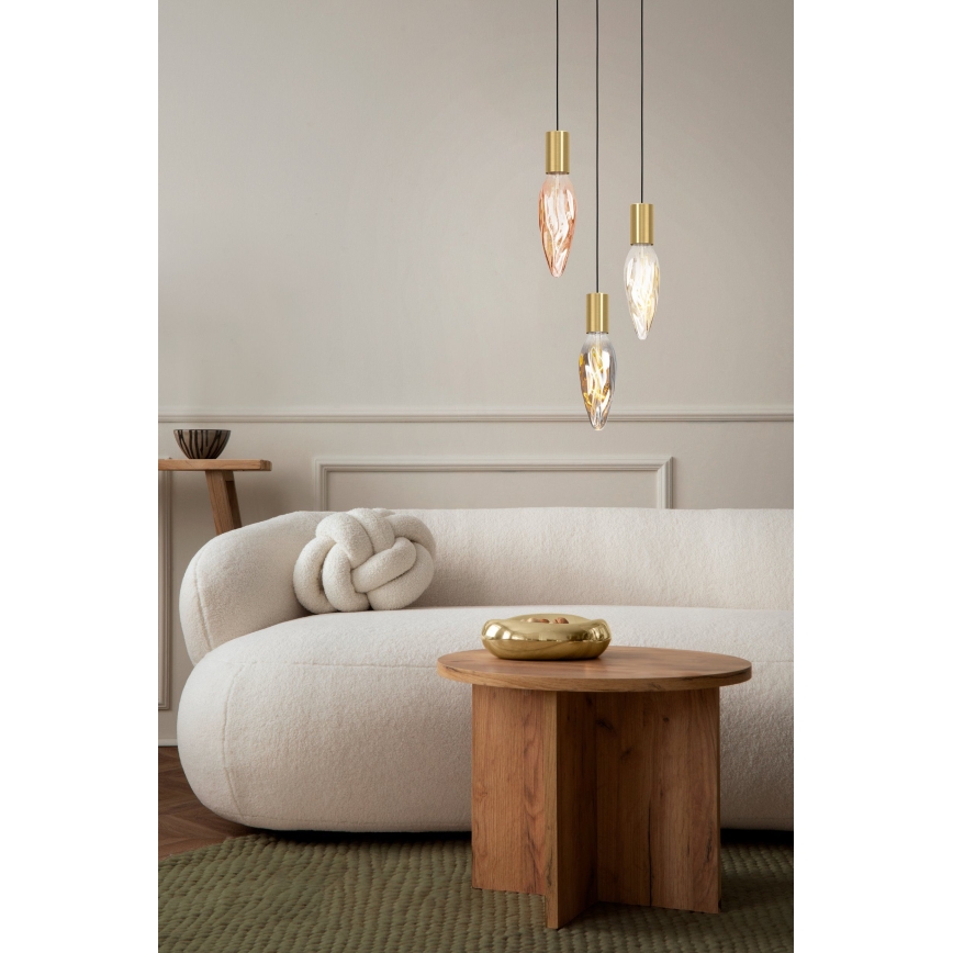 Eglo - Πολύφωτο με συρματόσχοινο 1xE27/40W/230V χρυσαφί