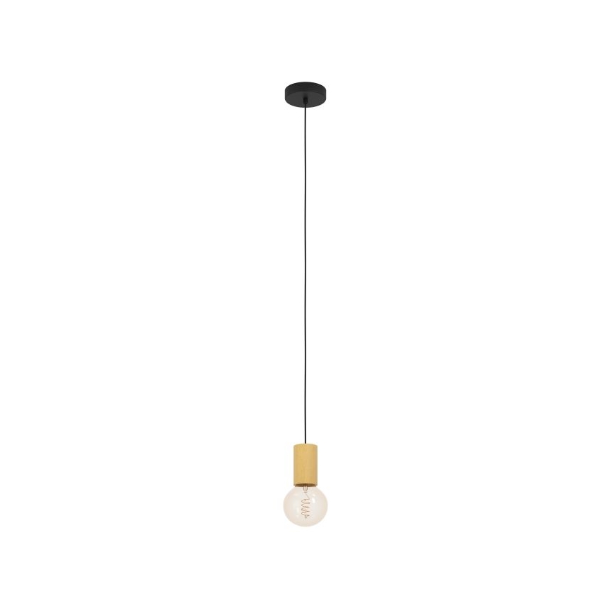 Eglo - Πολύφωτο με συρματόσχοινο 1xE27/40W/230V καφέ