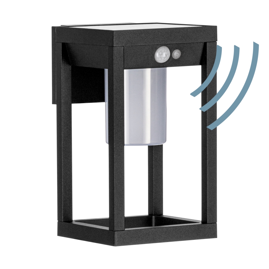 Eglo - LED Ηλιακό Επιτοίχιο Φωτιστικό με Αισθητήρα LED/3,7W/3,7V 2000 mAh IP44