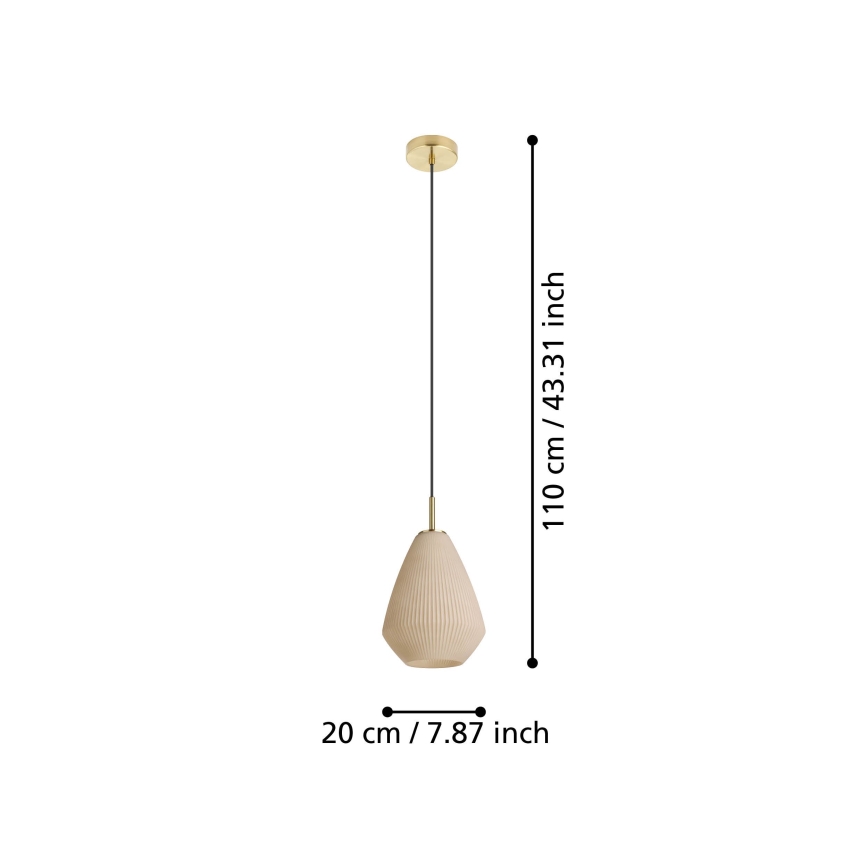 Eglo - Κρεμαστό φωτιστικό οροφής 1xE27/40W/230V