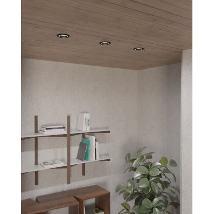 Eglo - Εντοιχισμένο φωτιστικό 1xGU10/35W/230V ανθρακί