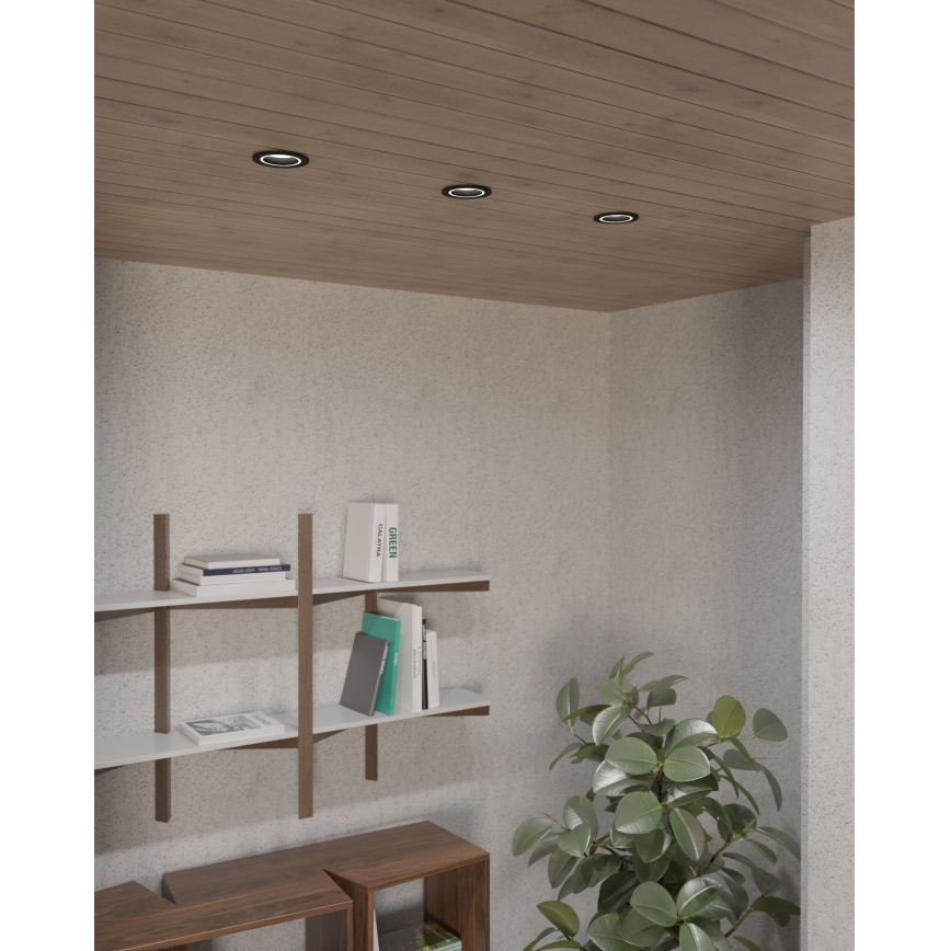 Eglo - Χωνευτό φωτιστικό 1xGU10/35W/230V ανθρακί