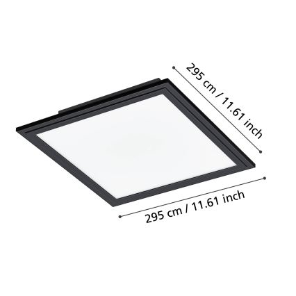 Eglo - Φωτιστικό οροφής LED LED/14W/230V 30x30 cm μαύρο