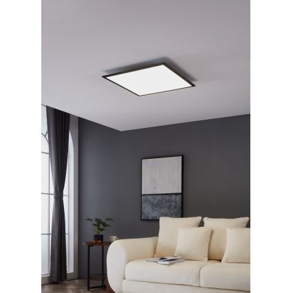 Eglo - Φωτιστικό οροφής LED LED/33W/230V 60x60 cm μαύρο