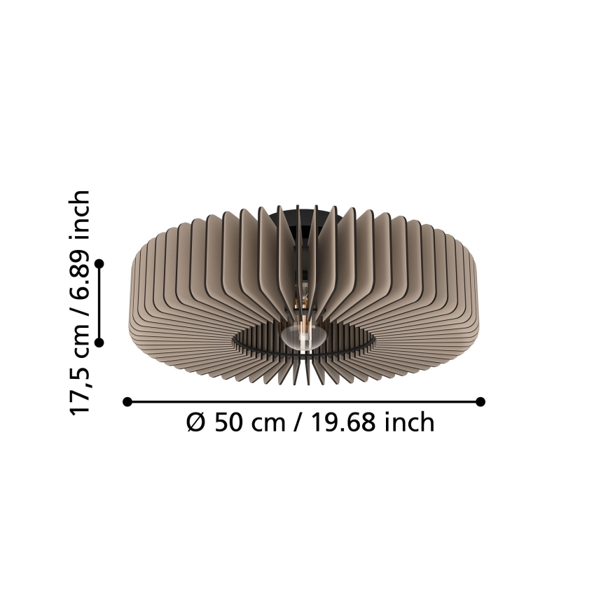 Eglo - Φωτιστικό οροφής 1xE27/40W/230V γκρι