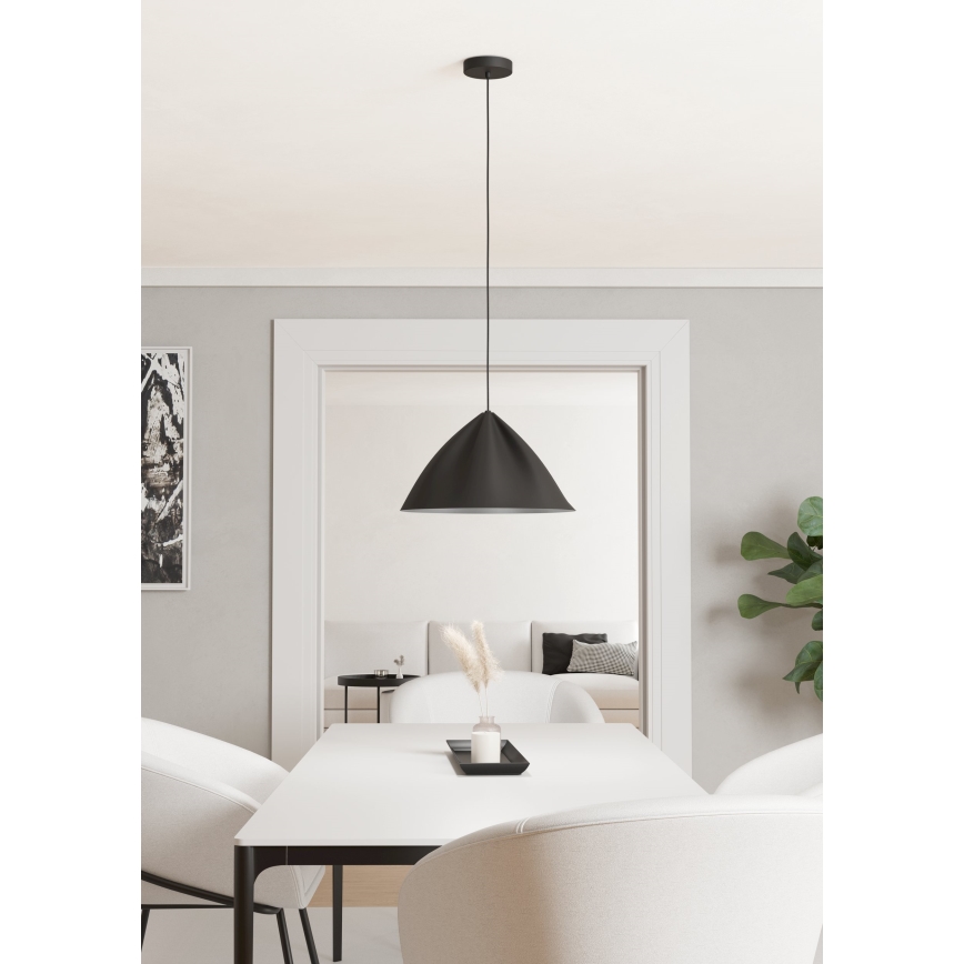 Eglo - Κρεμαστό φωτιστικό οροφής 1xE27/40W/230V μαύρο