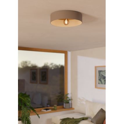 Eglo 900838 - Φωτιστικό οροφής DUAIA 1xE27/40W/230V καφέ