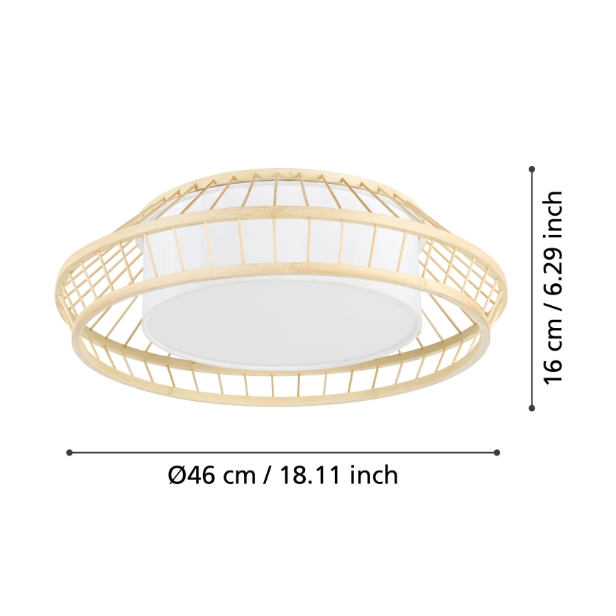 Eglo - LED RGBW Dimmable φωτιστικό οροφής LED/22W/230V 2700-6500K