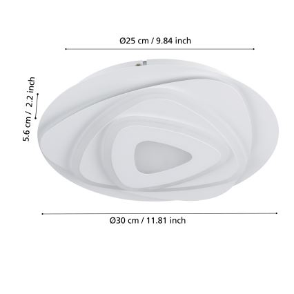 Eglo - Φωτιστικό οροφής LED LED/14,7W/230V διάμετρος 30 cm