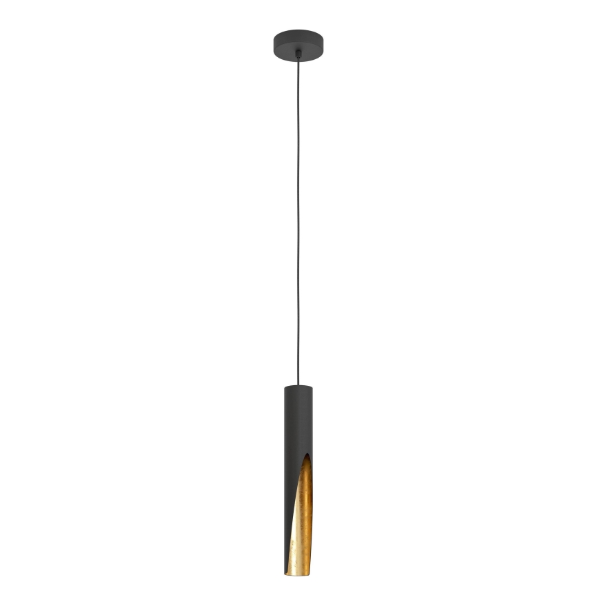 Eglo - Πολύφωτο LED με συρματόσχοινο 1xGU10/4,5W/230V μαύρο/χρυσαφί