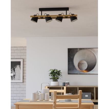 Eglo - LED RGBW Πλαφονιέρα οροφής ντιμαριζόμενη 4xLED/3,7W/230V 2700-6500K