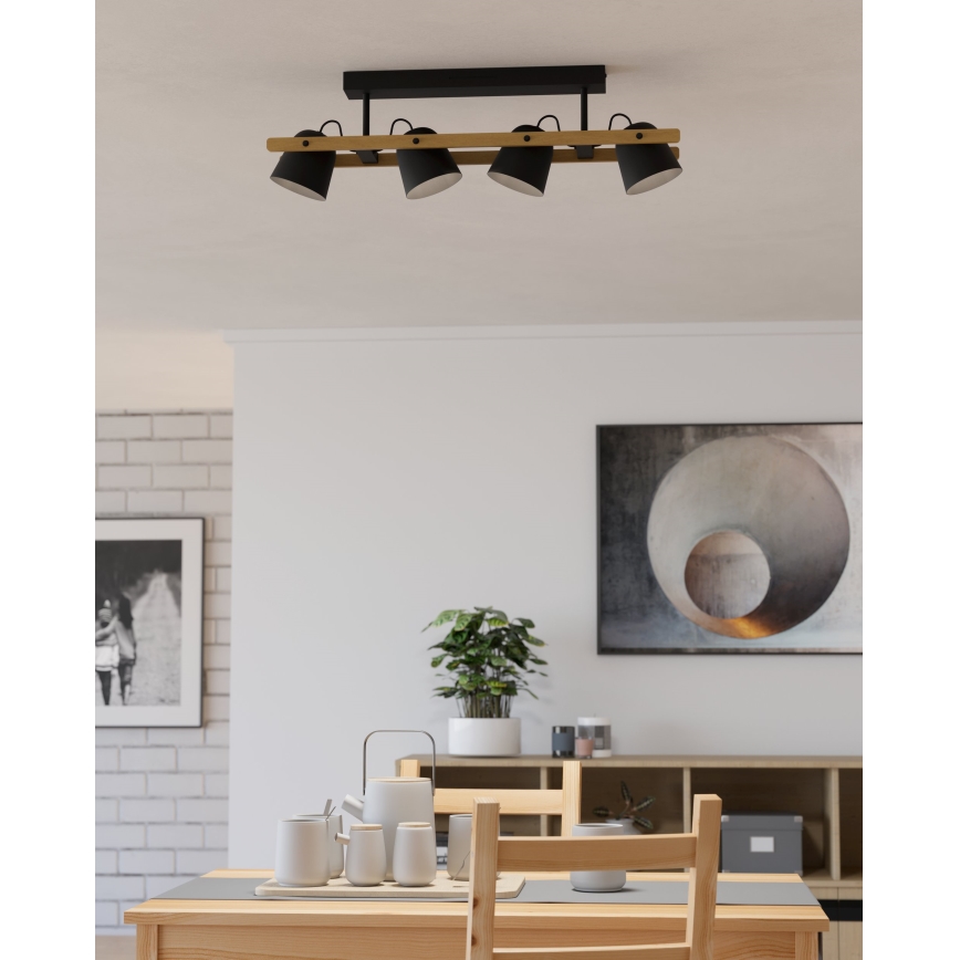 Eglo - LED RGBW Πλαφονιέρα οροφής ντιμαριζόμενη 4xLED/3,7W/230V 2700-6500K